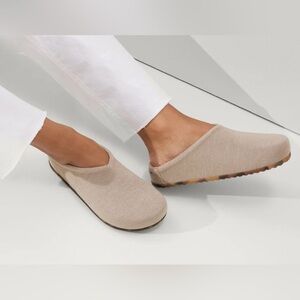 Rothy’s clogs in Dove